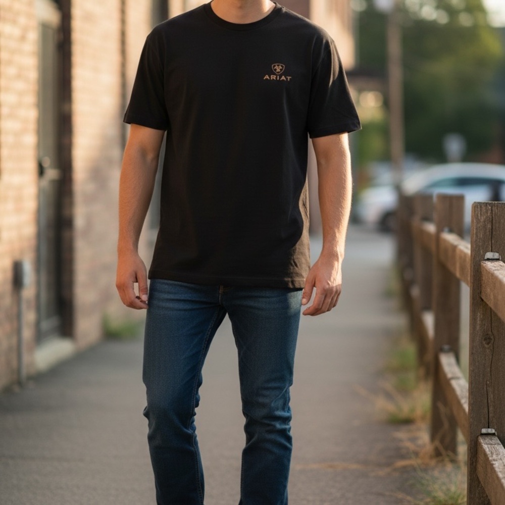 Ariat Premium Goods Graphic Tee Black Men’s